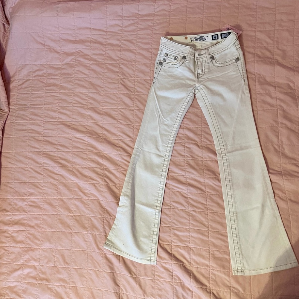 Girl’s Miss Me Cream Flare Jeans
